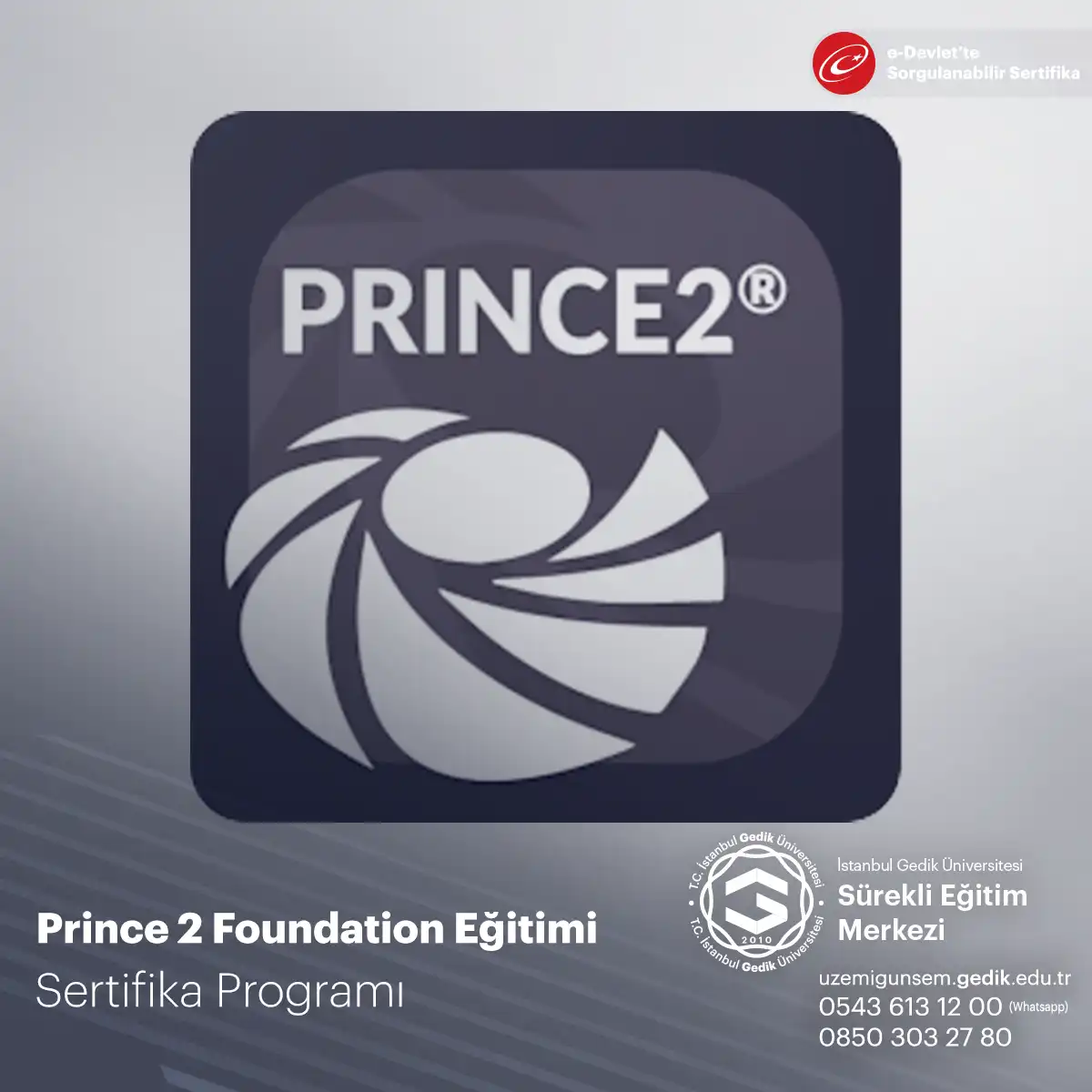 Prince 2 Foundation Eğitimi 